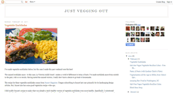 Desktop Screenshot of justveggingout.com